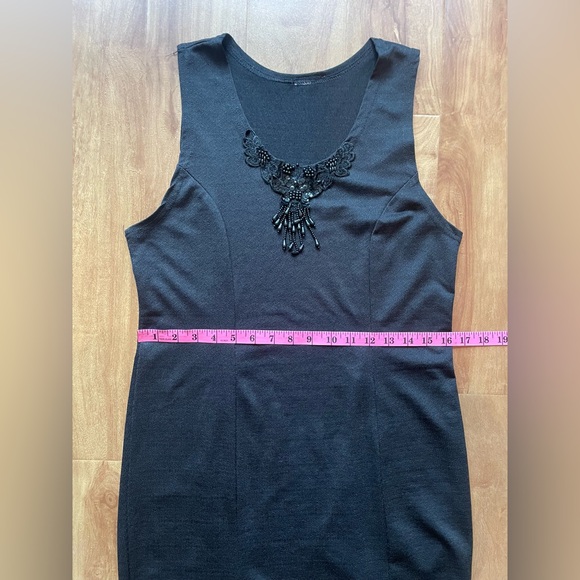 Vintage 1990's Little Black Mini Tank Dress Swimsuit Cover-up - Picture 6 of 9